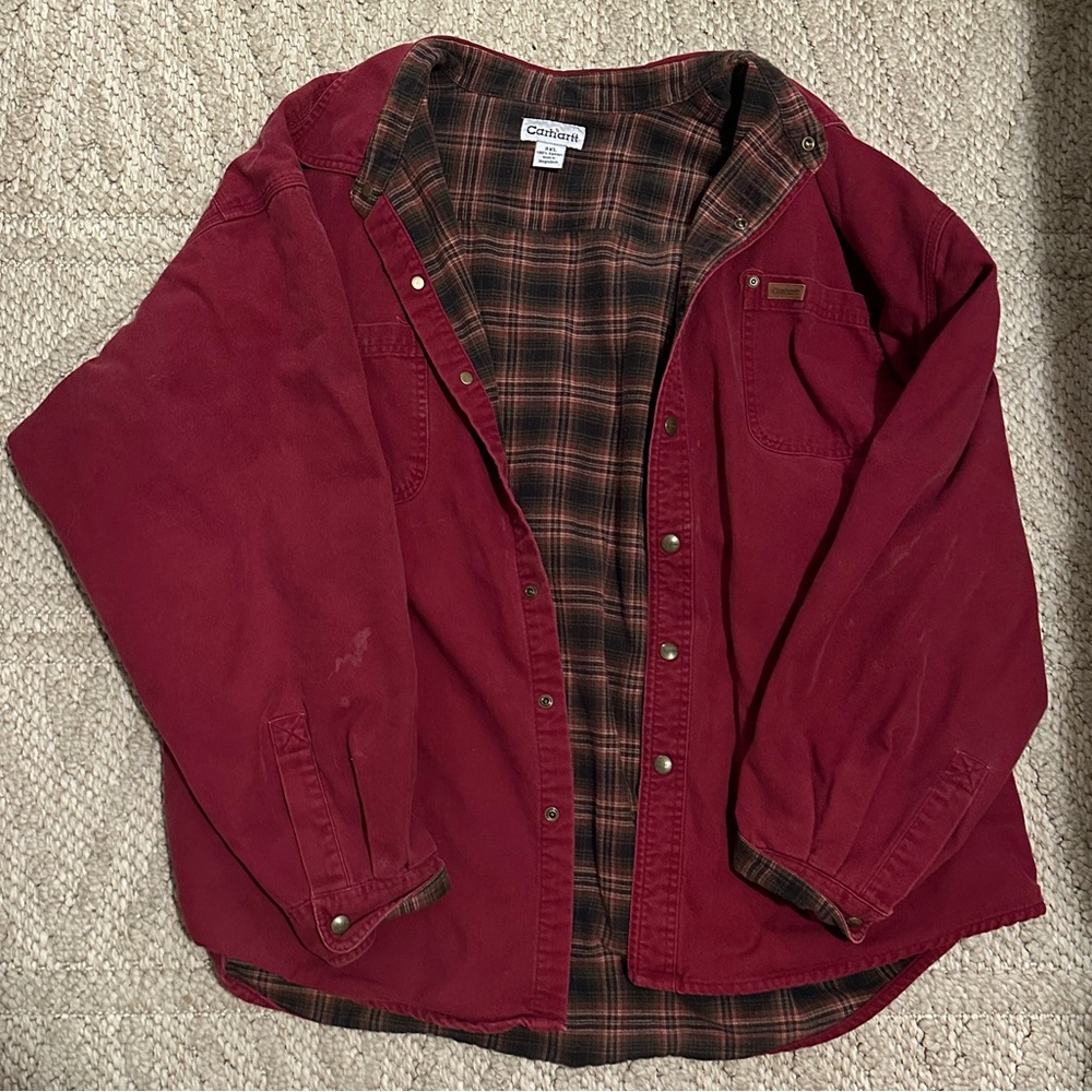 Carhartt flannel lined coat